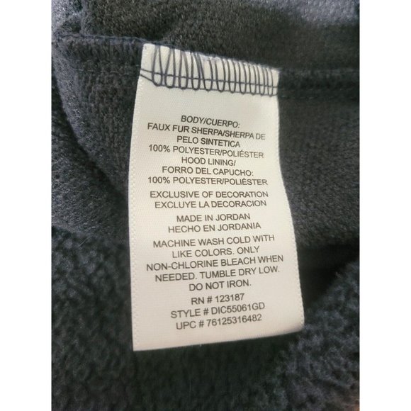 Dickies Gray Fleece Sherpa Hoodie Mens Size L 42-44 Pullover Workwear - Picture 7 of 7